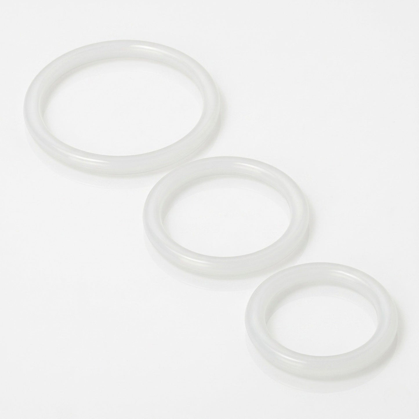 Trinity Silicone Cock Rings Clear
