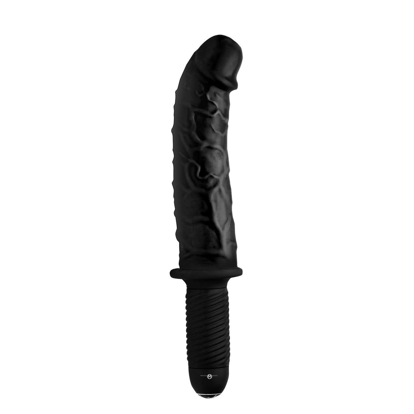 The Curved Dicktator 13 Mode Vibrating Giant Dildo Thruster - Flesh