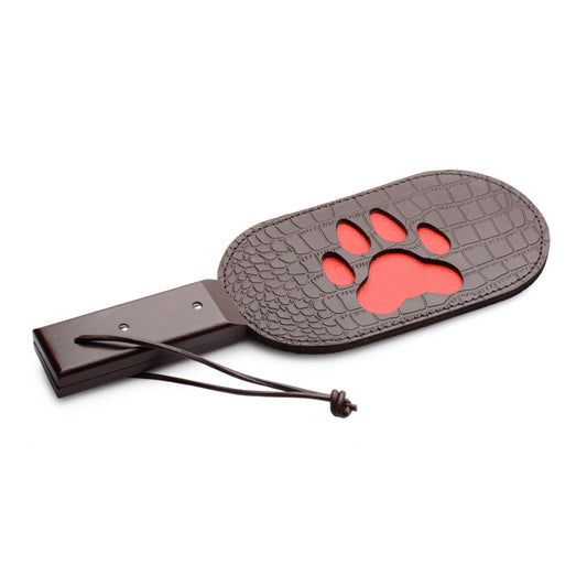 Puppy Paw Leather Paddle