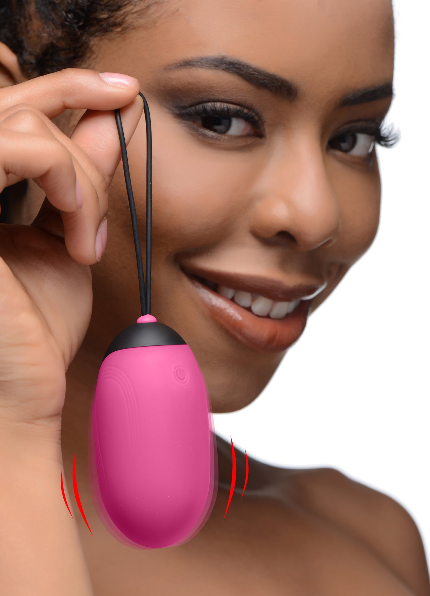 XL Silicone Vibrating Egg - Black