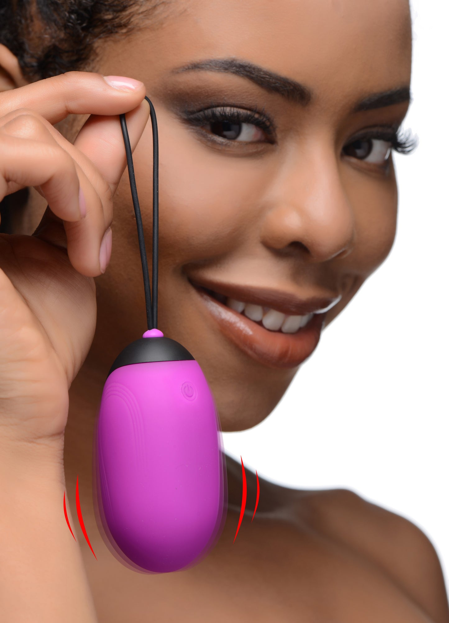 XL Silicone Vibrating Egg - Black