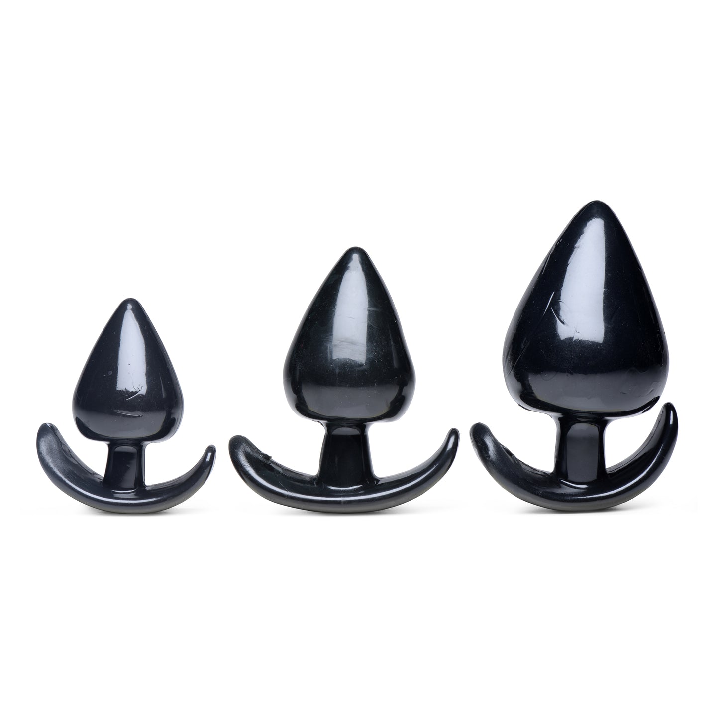 Triple Spades 3 Piece Anal Plug Set