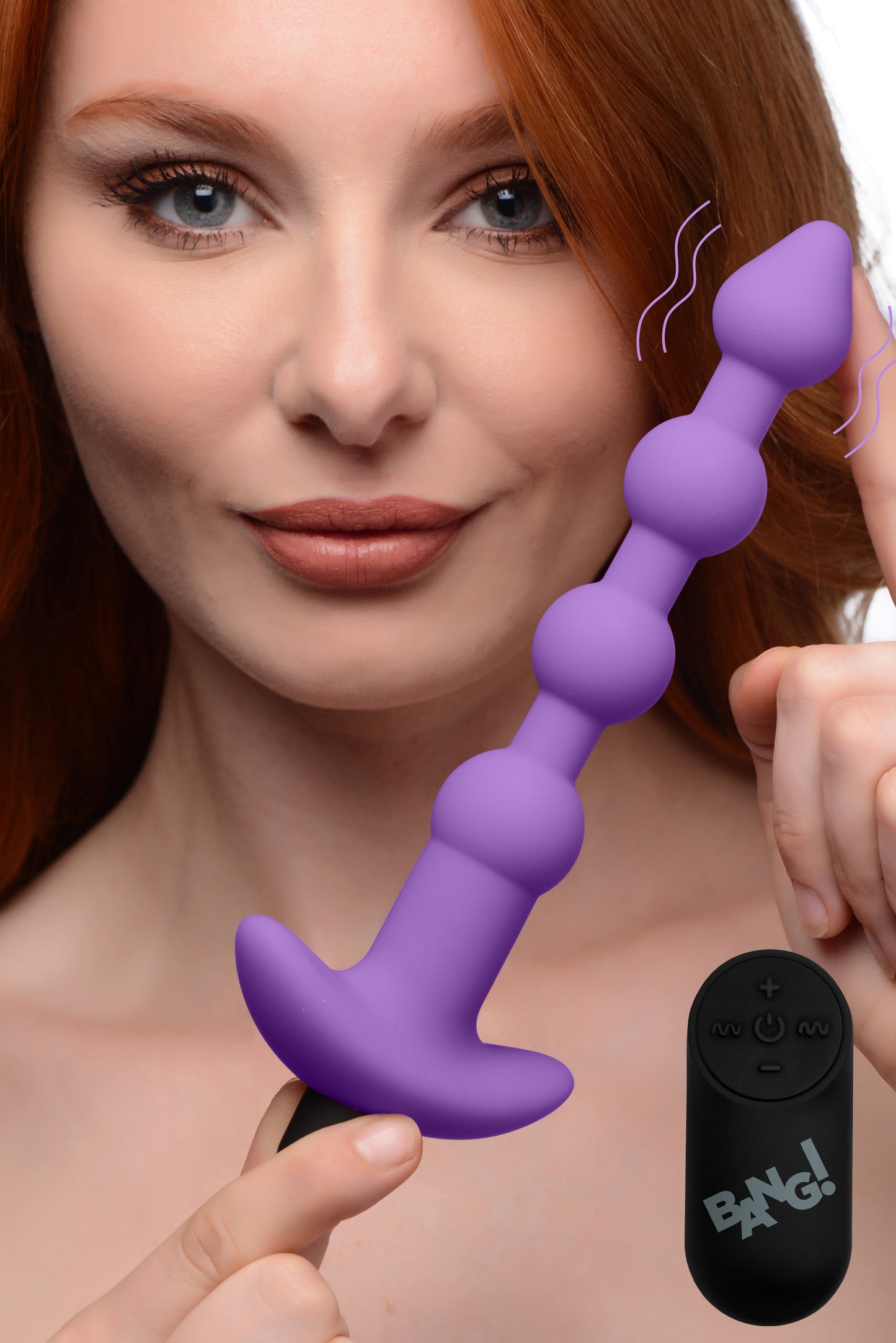 Remote Control Vibrating Silicone Anal Beads - Black