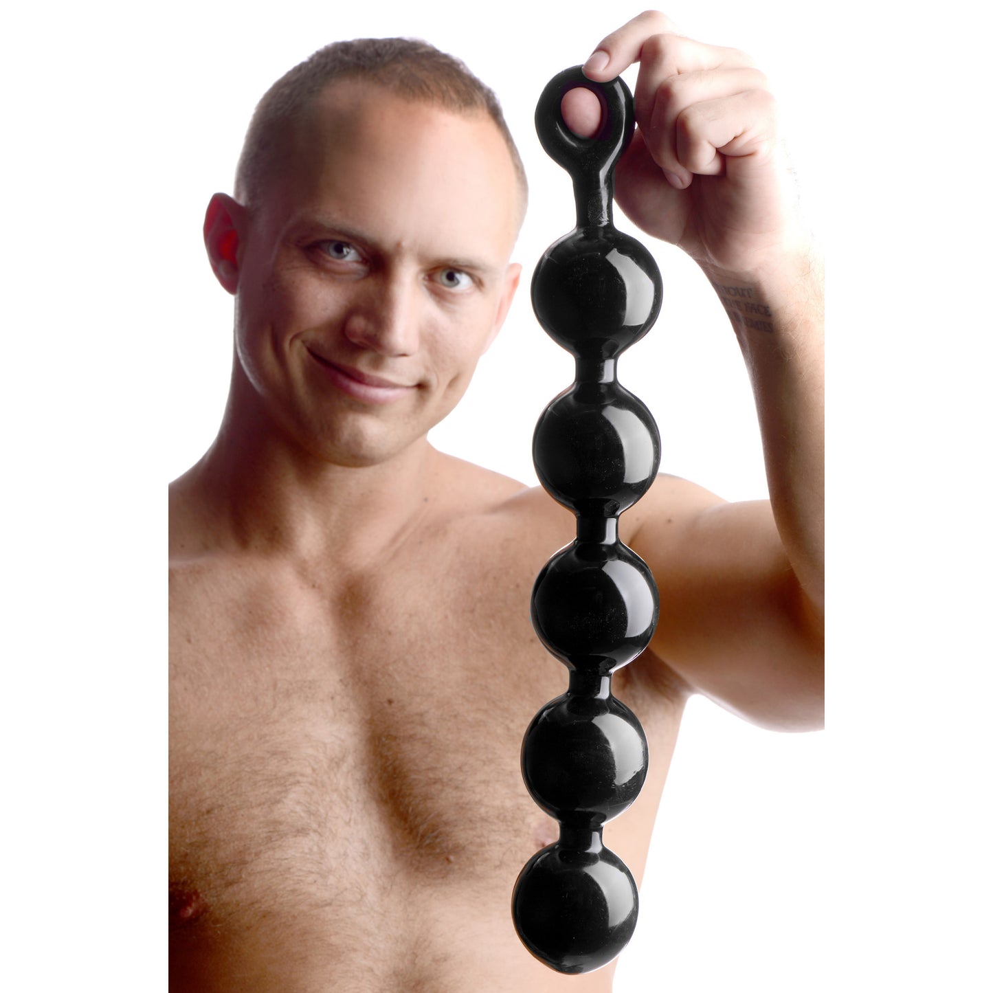 Black Baller Anal Beads